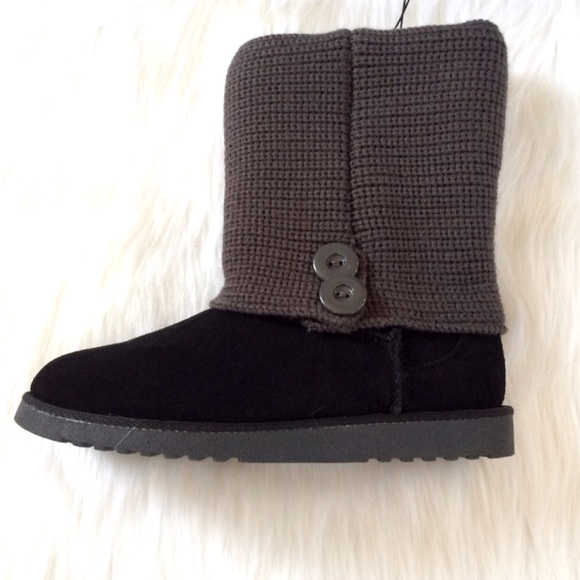 Gray & Black Sweater Boot - Picture 3 of 4